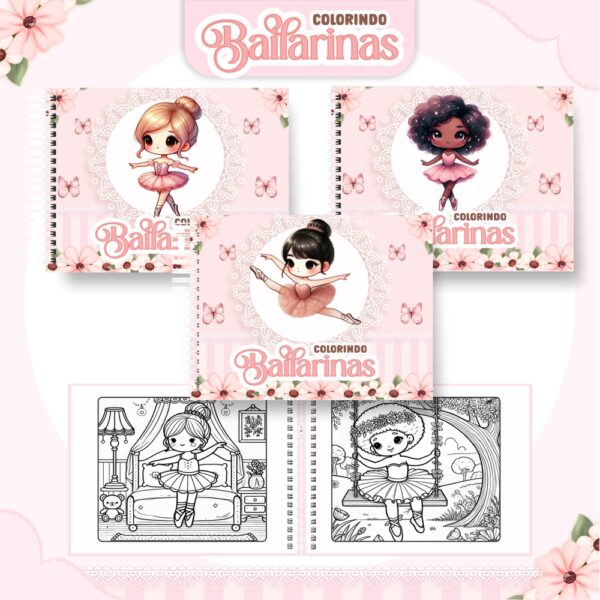 Livro de Colorir - BAILARINA 1
