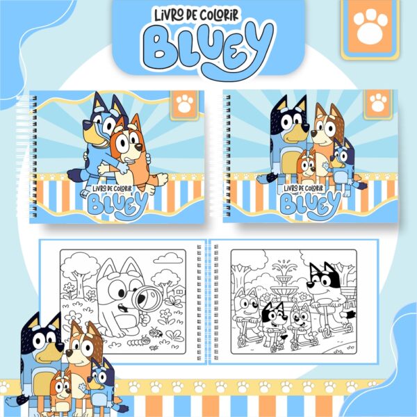 Livro de Colorir - BLUEY 1