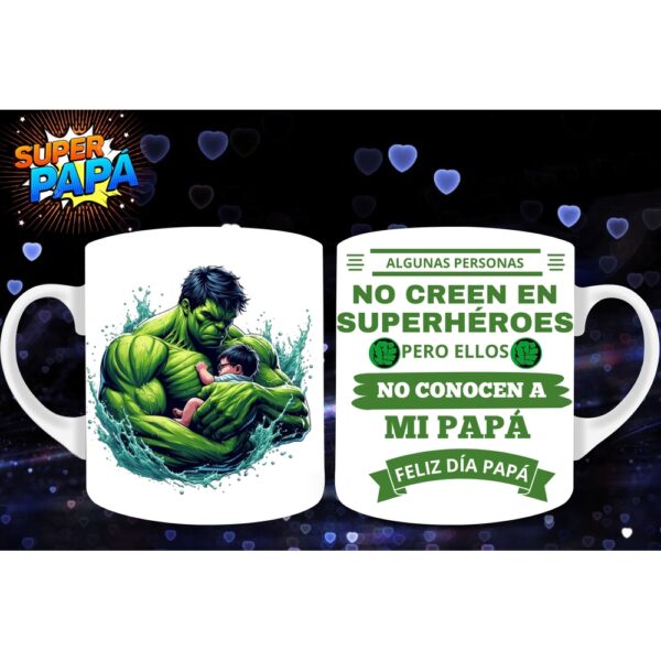 TAZAS PAPÁ SUPERHÉROE
